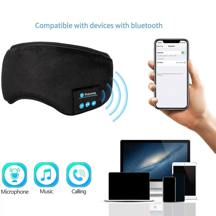 ⁦Masque de sommeil Bluetooth⁩ - الصورة ⁦3⁩